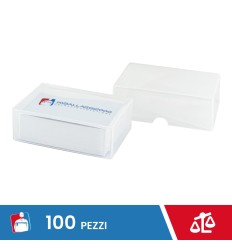 PORTA BIGLIETTI DA VISITA POLIPROPILENE SEMIRIGIDO OPACO CM 9,2X5,8X3,2 100 PZ - Ufficio e cancelleria 2