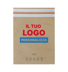 Buste a sacco per spedizione e reso in carta 300x350+80 personalizzate - Buste Per Spedizioni