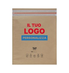 Buste a sacco per spedizione e reso in carta 450x500+80 personalizzate - Buste Per Spedizioni