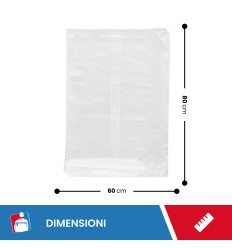 SACCHI PLT TRASPARENTI 60X80 - Fogli Rotoli E Sacchi 2