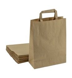 BUSTE SHOPPER IN CARTA AVANA 18X25X7 - Imballaggi alimentari