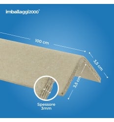 ANGOLARI IN CARTONE KRAFT AVANA 3,5X3,5 H 100 - Film Estensibile E Pallettizzazione 2